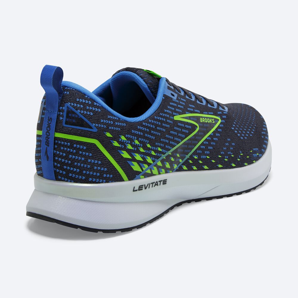 Brooks Levitate 5 Erkek Koşu Ayakkabısı Mavi/Yeşil | TR-340967