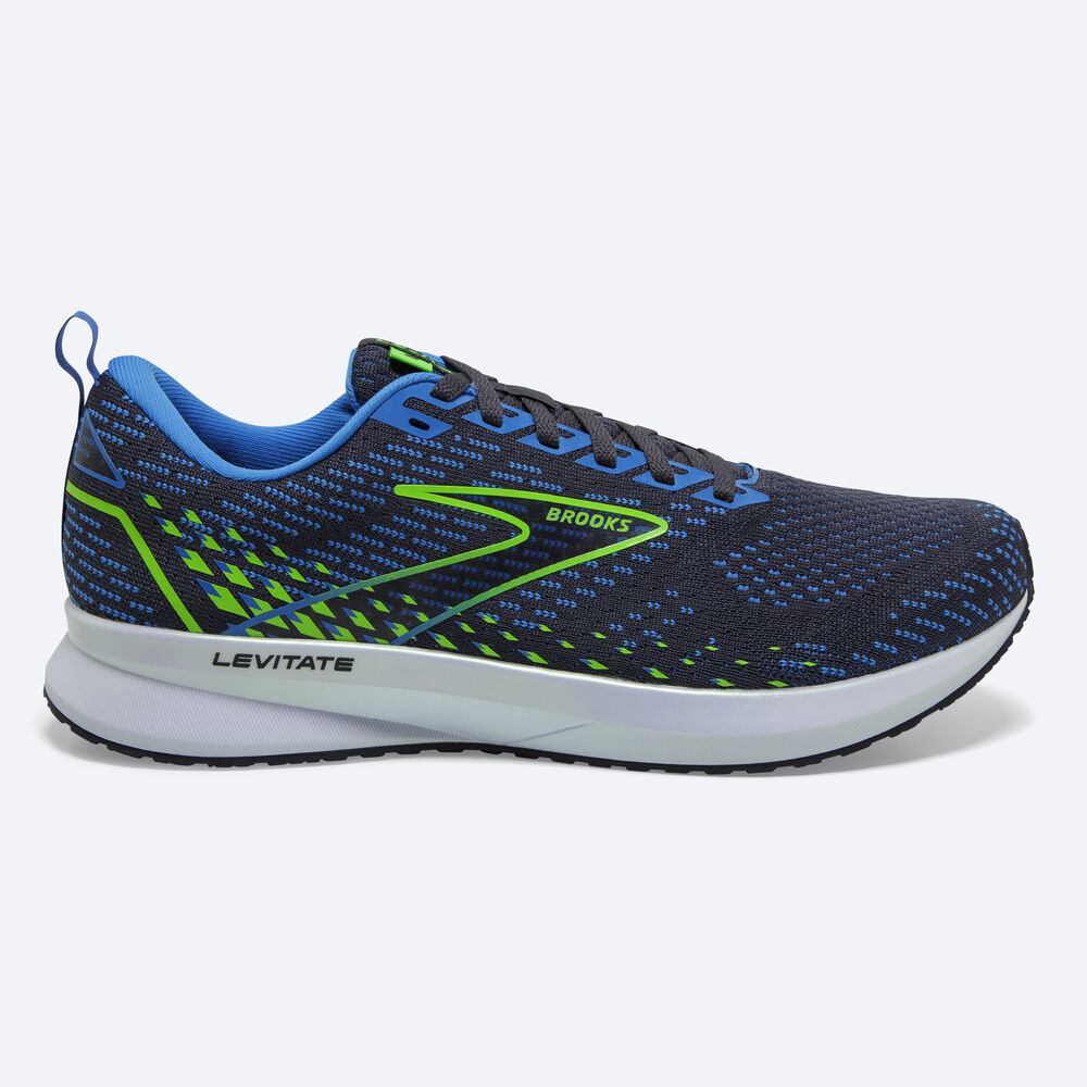 Brooks Levitate 5 Erkek Koşu Ayakkabısı Mavi/Yeşil | TR-340967