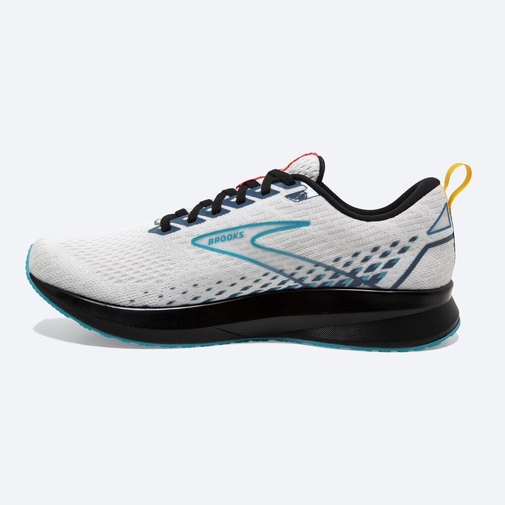 Brooks Levitate 5 Erkek Koşu Ayakkabısı Beyaz/Mavi/Siyah | TR-846153