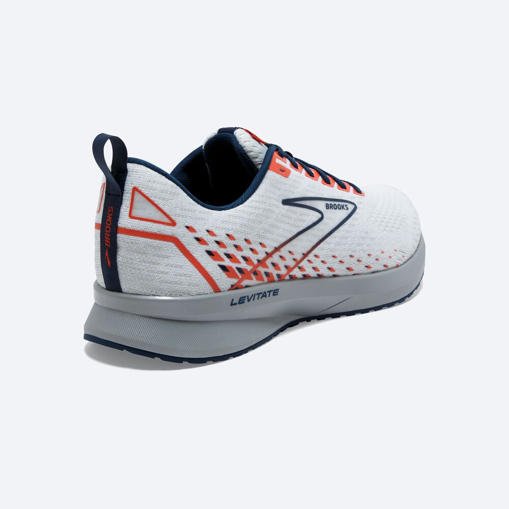 Brooks Levitate 5 Erkek Koşu Ayakkabısı Beyaz/Kahverengi | TR-904756