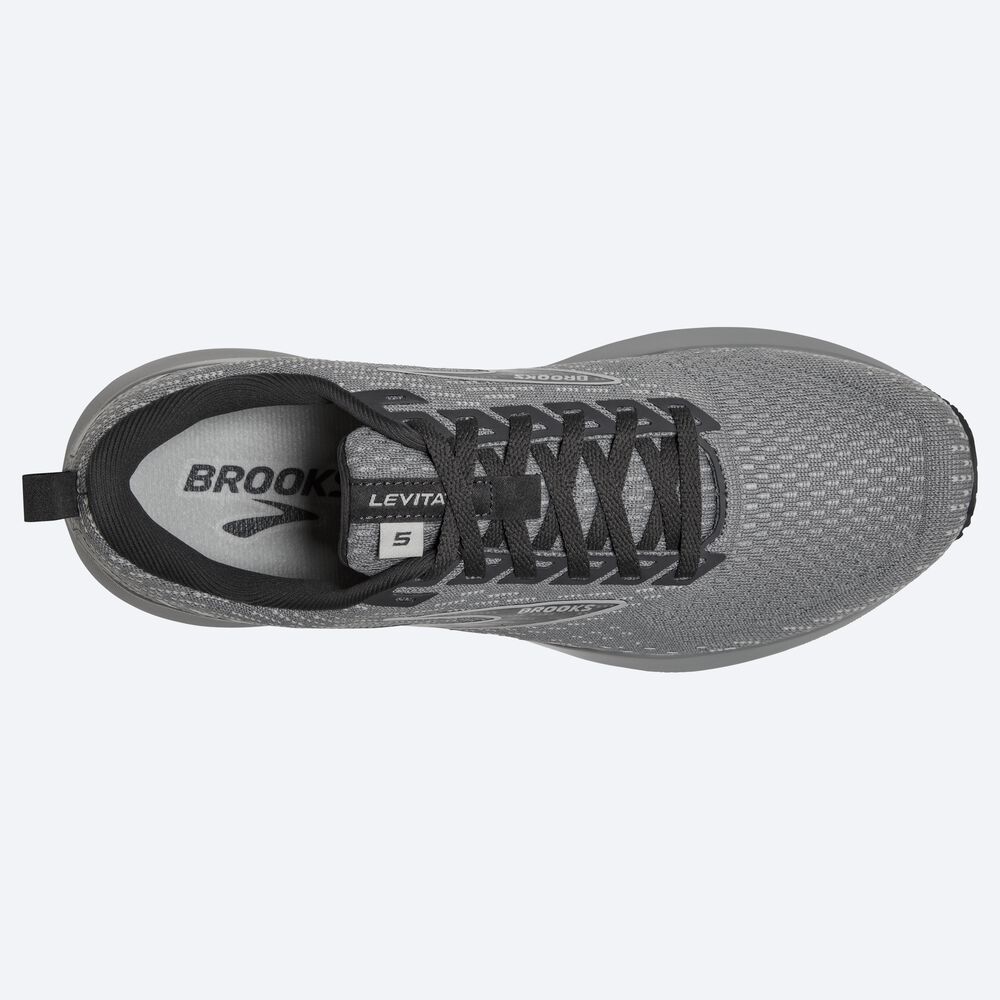 Brooks Levitate 5 Kadın Koşu Ayakkabısı Gri/Siyah | TR-159806