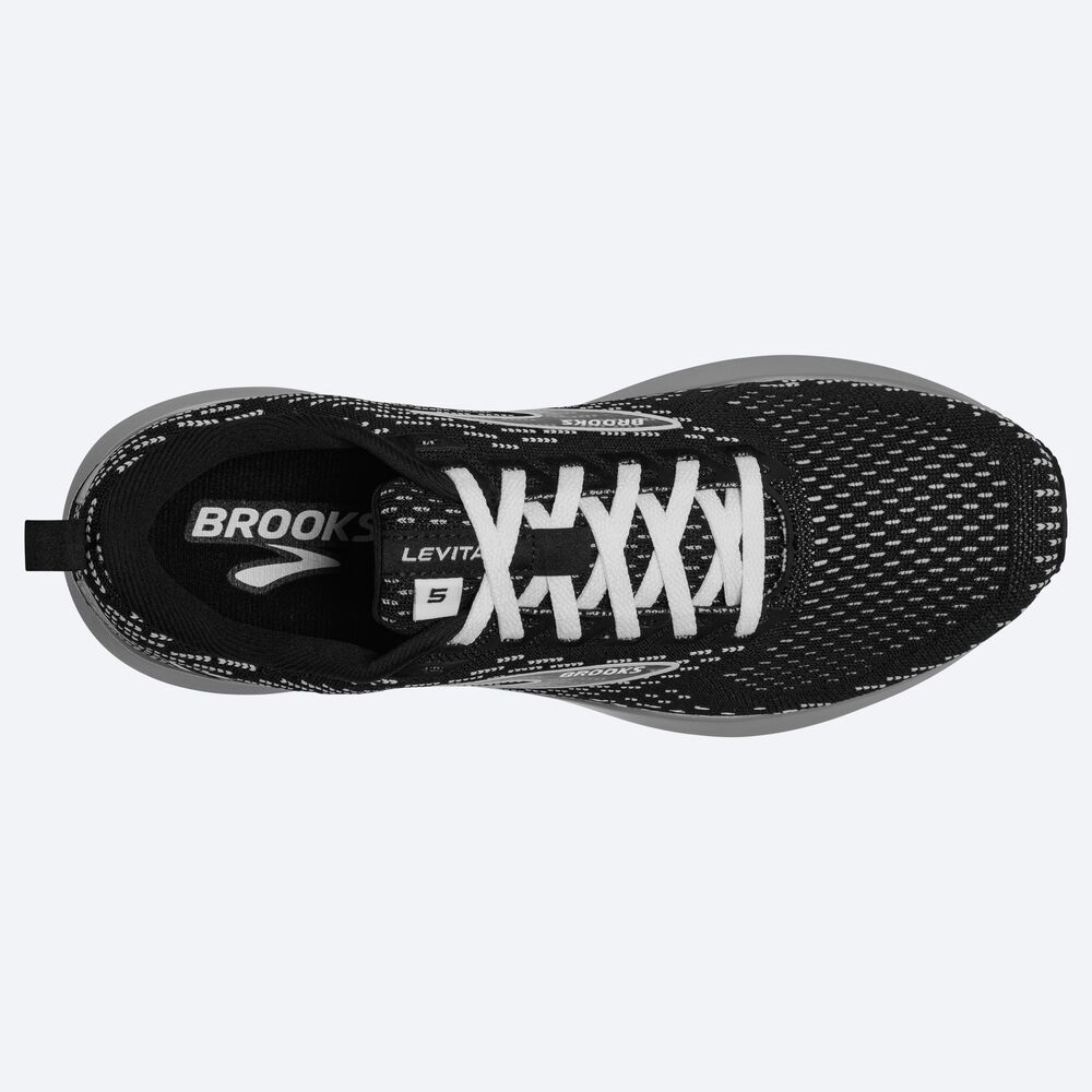 Brooks Levitate 5 Kadın Koşu Ayakkabısı Siyah/Gri/Beyaz | TR-418509