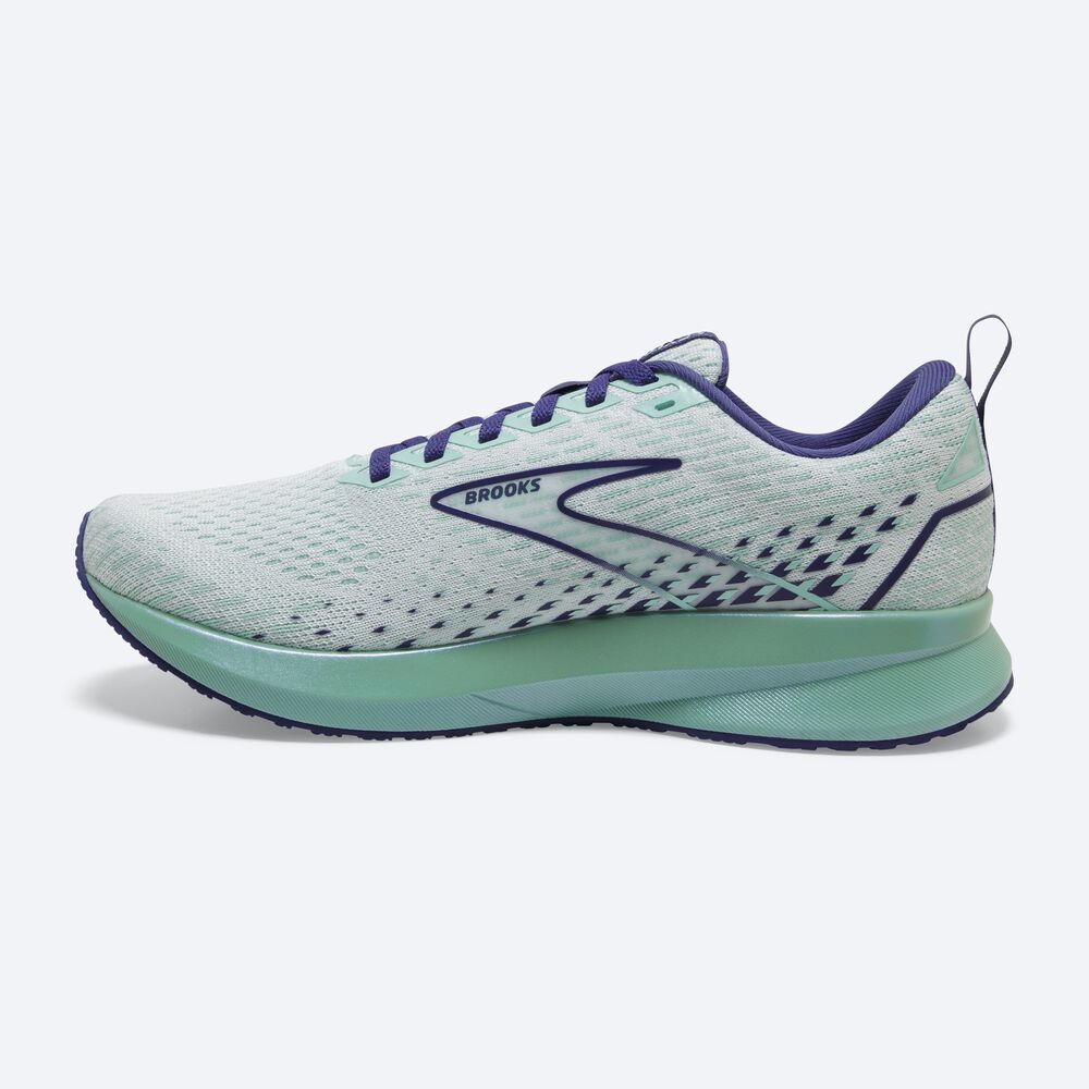 Brooks Levitate 5 Kadın Koşu Ayakkabısı Beyaz/Lacivert Mavi | TR-963248