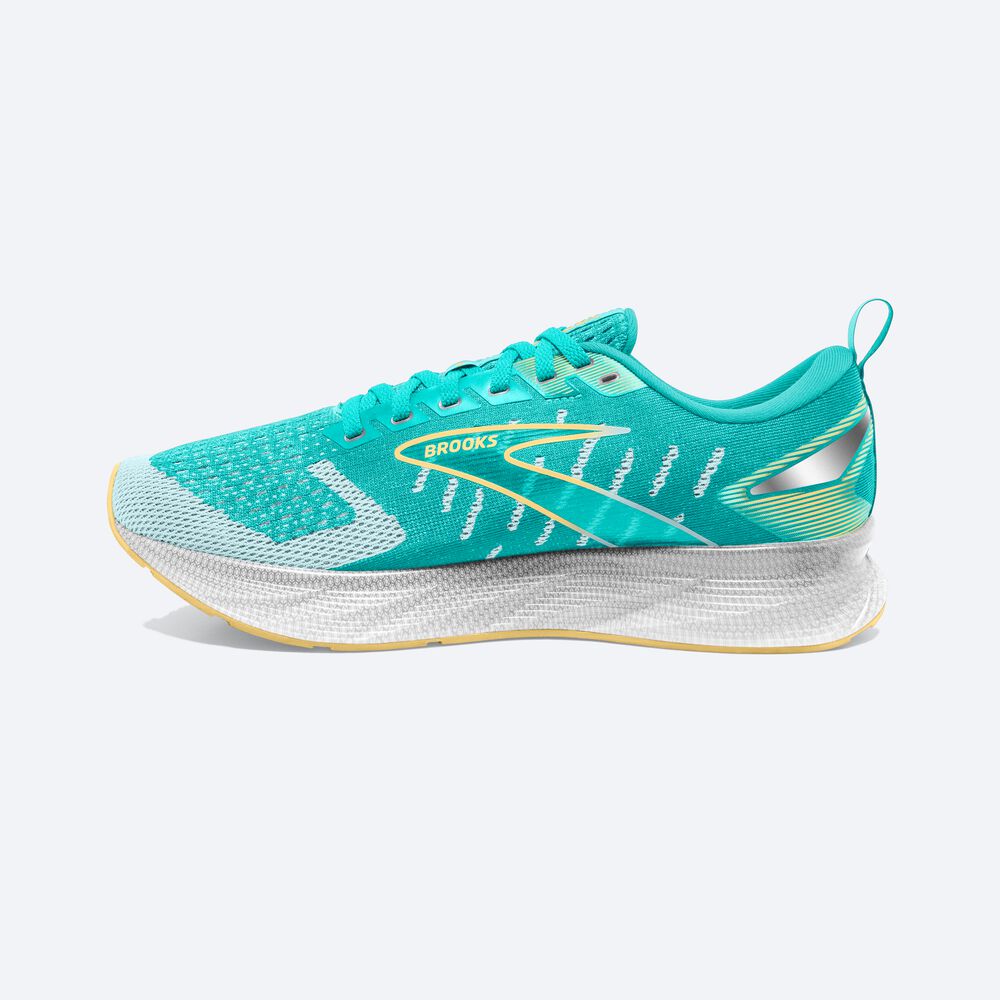 Brooks Levitate 6 Kadın Koşu Ayakkabısı Mavi/Sarı | TR-984501