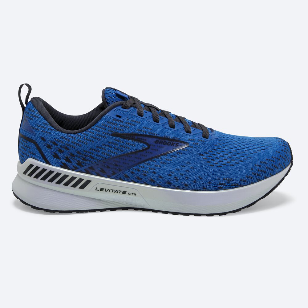 Brooks Levitate GTS 5 Erkek Koşu Ayakkabısı Mavi/Beyaz | TR-903516