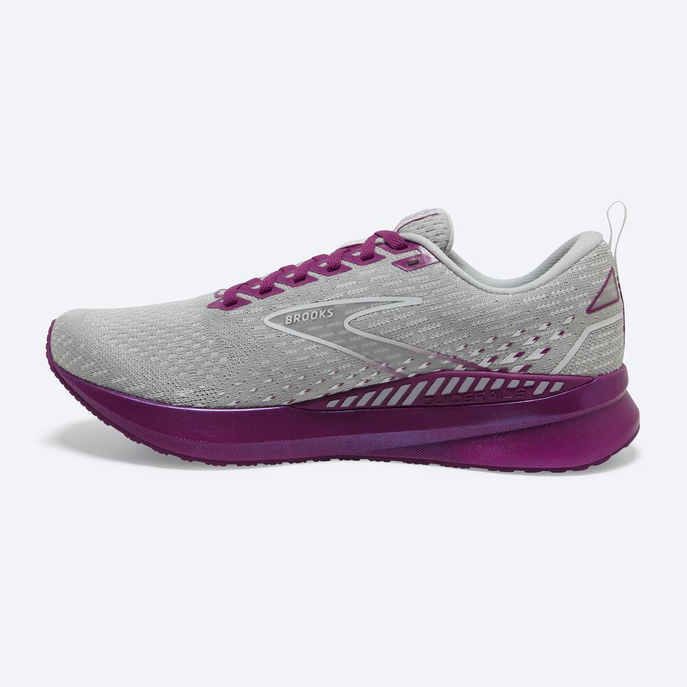 Brooks Levitate GTS 5 Kadın Koşu Ayakkabısı Gri/Lavanta | TR-697852