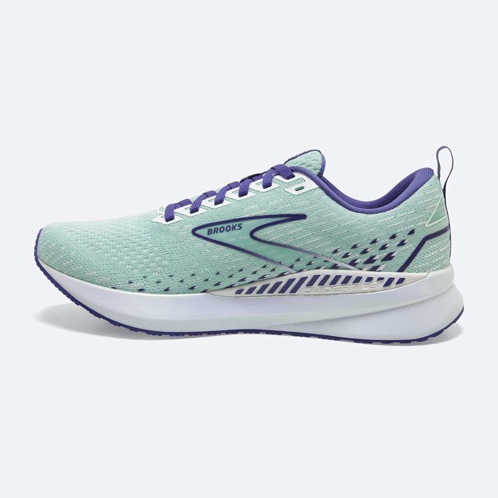 Brooks Levitate GTS 5 Kadın Koşu Ayakkabısı Yeşil/Lacivert Mavi/Beyaz | TR-760581