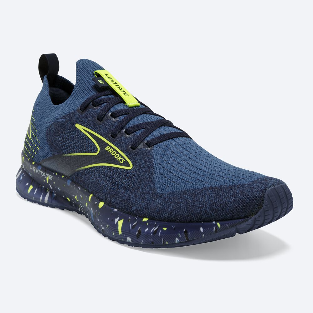 Brooks Levitate StealthFit 5 Erkek Koşu Ayakkabısı Koyu Mavi/Lacivert | TR-952846