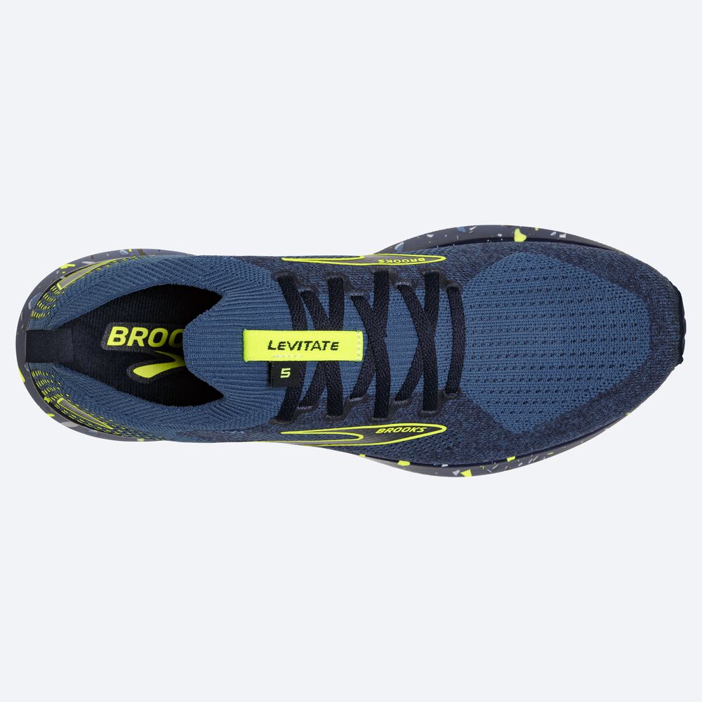 Brooks Levitate StealthFit 5 Erkek Koşu Ayakkabısı Koyu Mavi/Lacivert | TR-952846