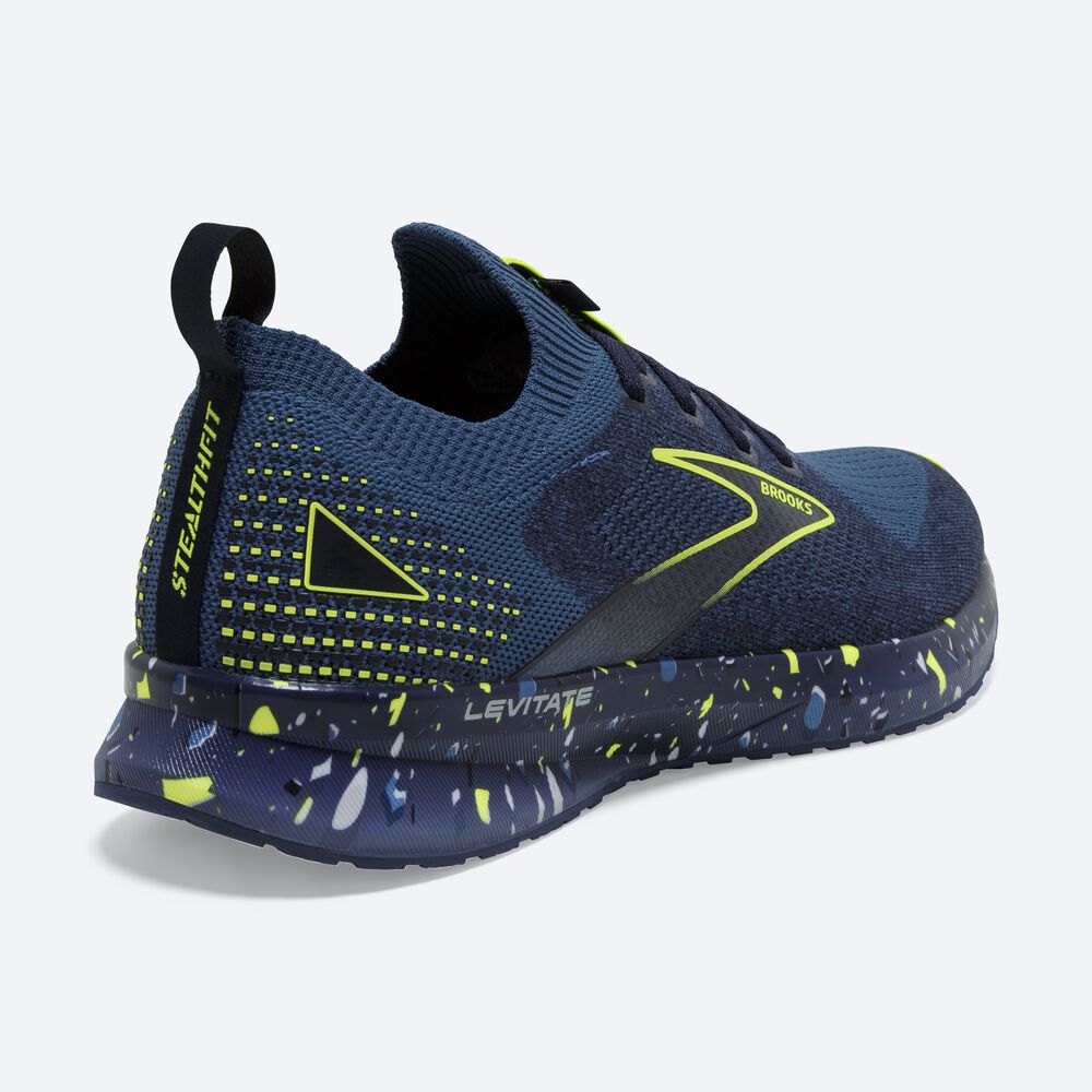 Brooks Levitate StealthFit 5 Erkek Koşu Ayakkabısı Koyu Mavi/Lacivert | TR-952846