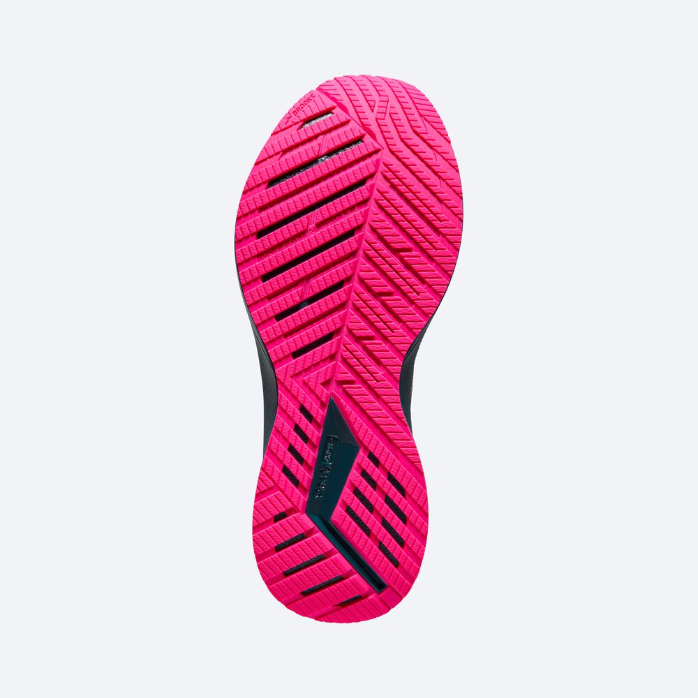 Brooks Levitate StealthFit 5 Kadın Koşu Ayakkabısı Siyah/Mavi/Pembe | TR-165492