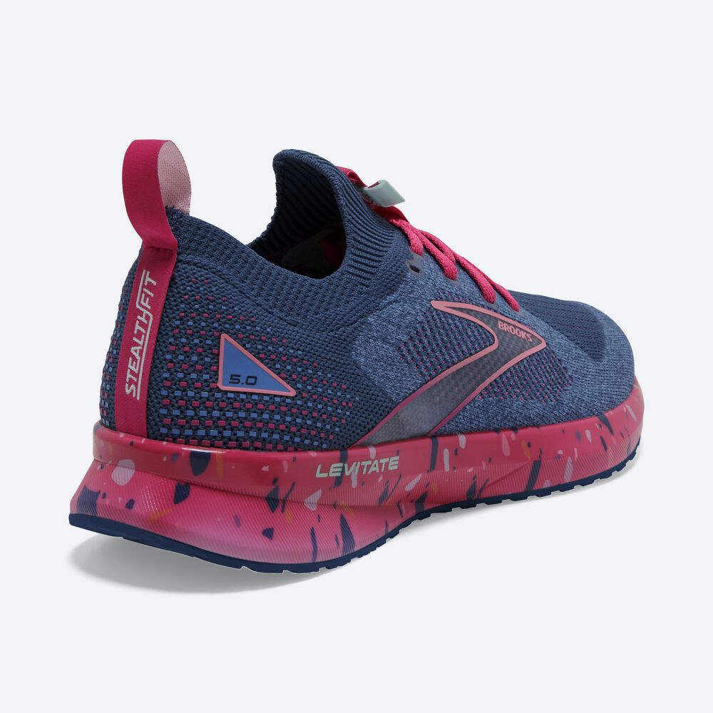 Brooks Levitate StealthFit 5 Kadın Koşu Ayakkabısı Mavi/Mor | TR-165987