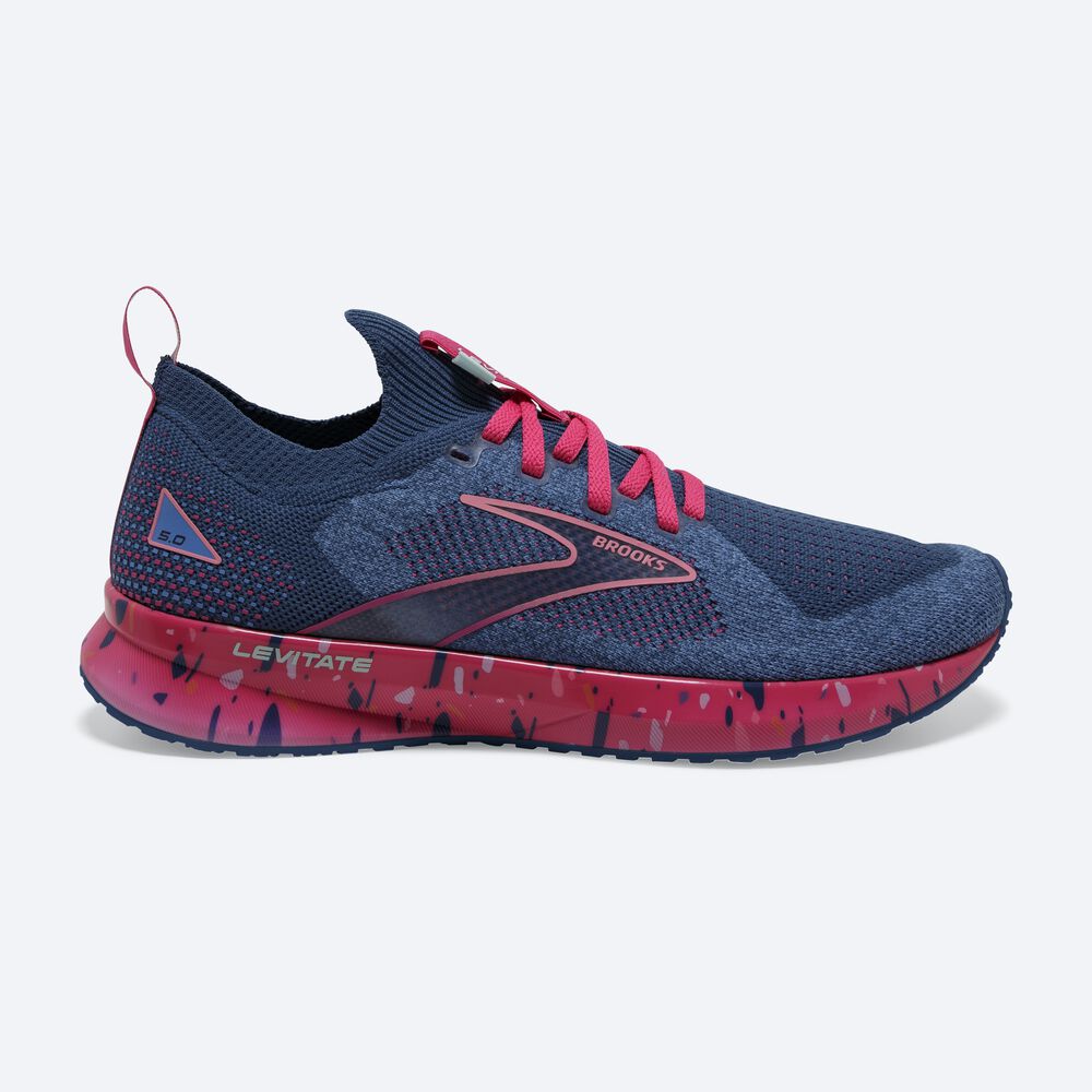 Brooks Levitate StealthFit 5 Kadın Koşu Ayakkabısı Mavi/Mor | TR-165987