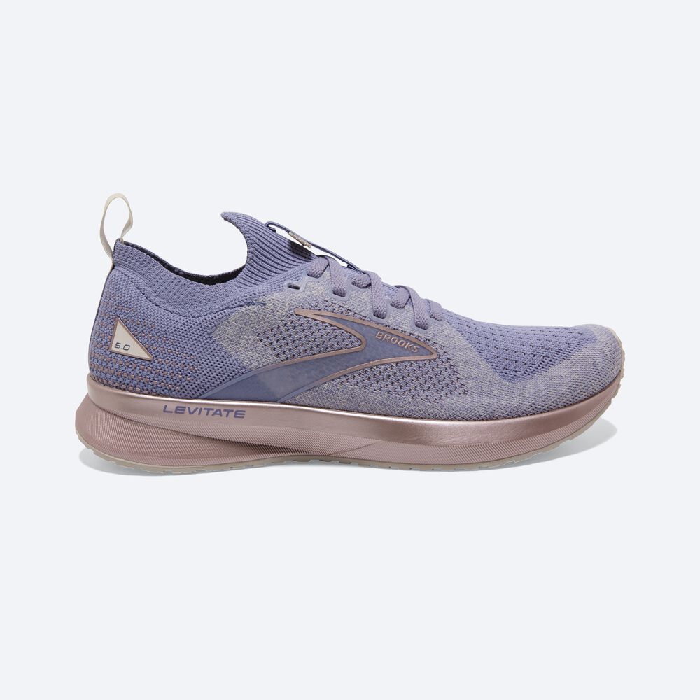 Brooks Levitate StealthFit 5 Kadın Koşu Ayakkabısı Gümüş/Pembe | TR-873149