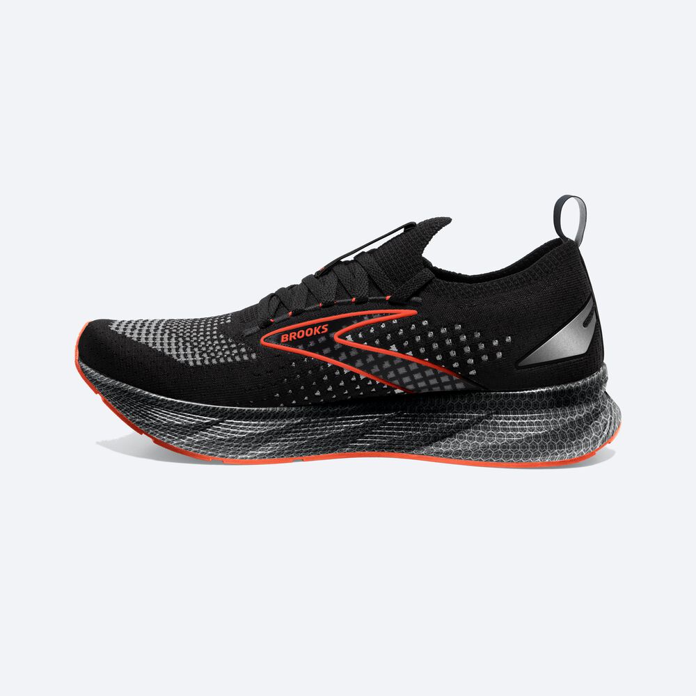 Brooks Levitate StealthFit 6 Erkek Koşu Ayakkabısı Siyah/Turuncu | TR-460137