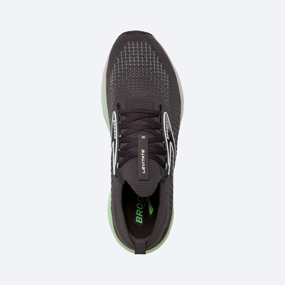 Brooks Levitate StealthFit 6 Erkek Koşu Ayakkabısı Siyah/Yeşil/Beyaz | TR-809157