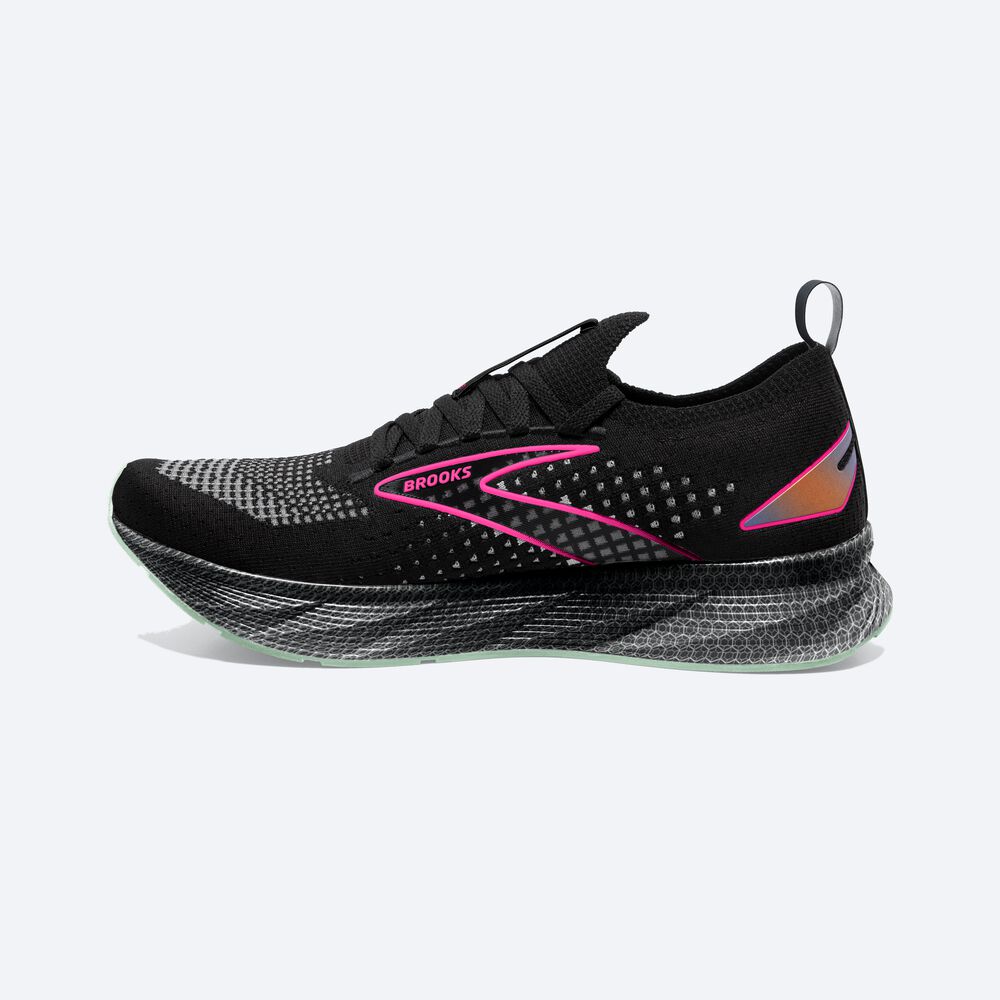 Brooks Levitate StealthFit 6 Kadın Koşu Ayakkabısı Siyah/Pembe | TR-053871