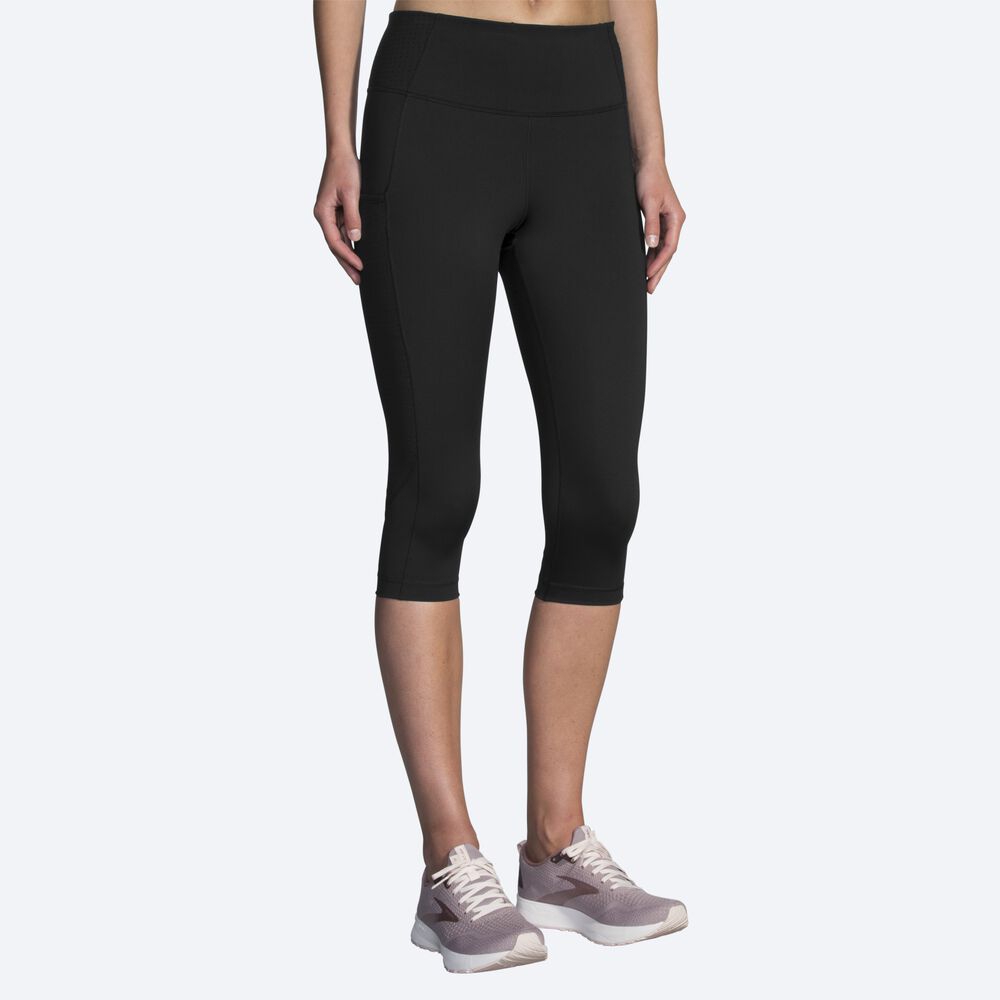 Brooks Method 1/2 Crop Tight Kadın Tayt Siyah | TR-162805