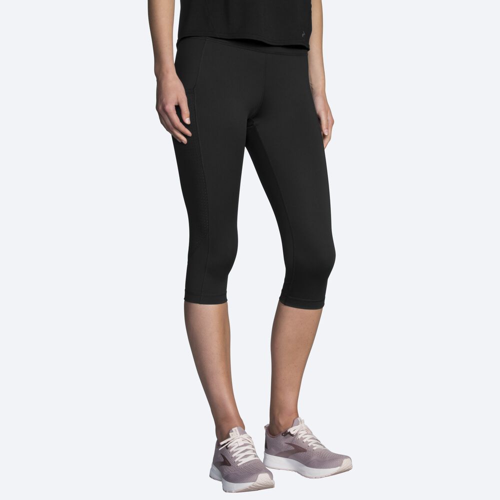 Brooks Method 1/2 Crop Tight Kadın Tayt Siyah | TR-162805