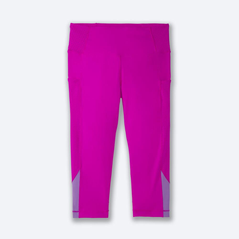 Brooks Method 1/2 Crop Tight Kadın Tayt Pembe/Mor | TR-174563