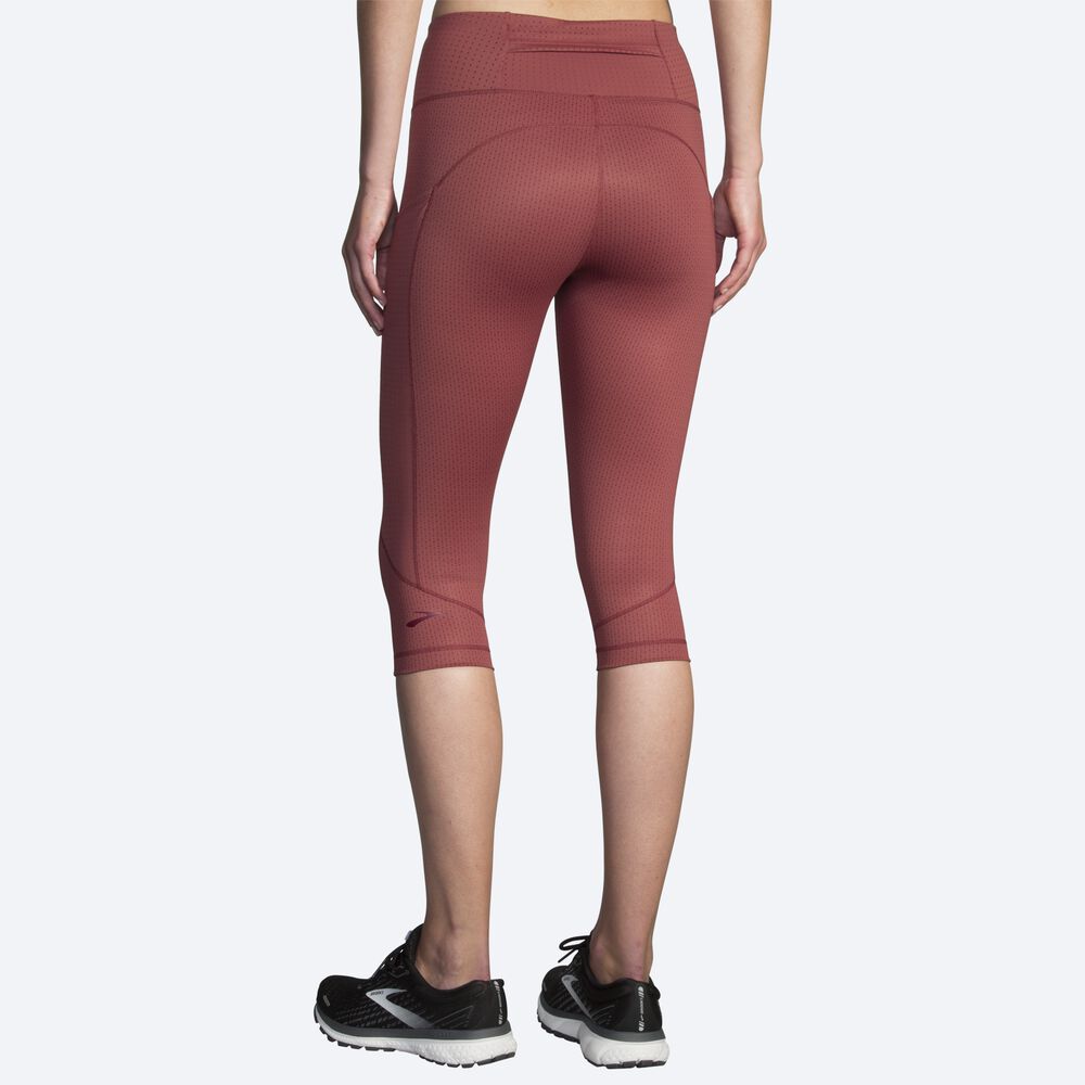 Brooks Method 1/2 Crop Tight Kadın Tayt Terracotta | TR-385902