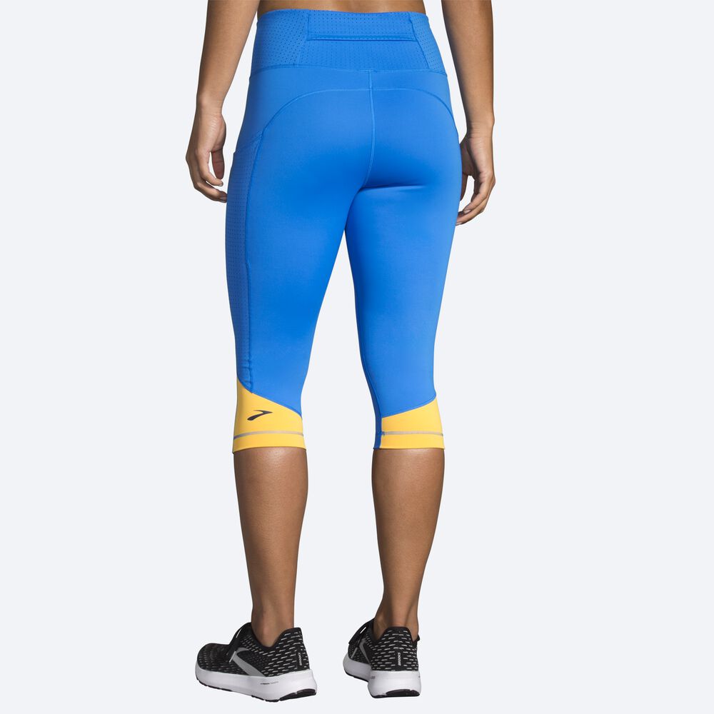 Brooks Method 1/2 Crop Tight Kadın Tayt Mavi | TR-392458