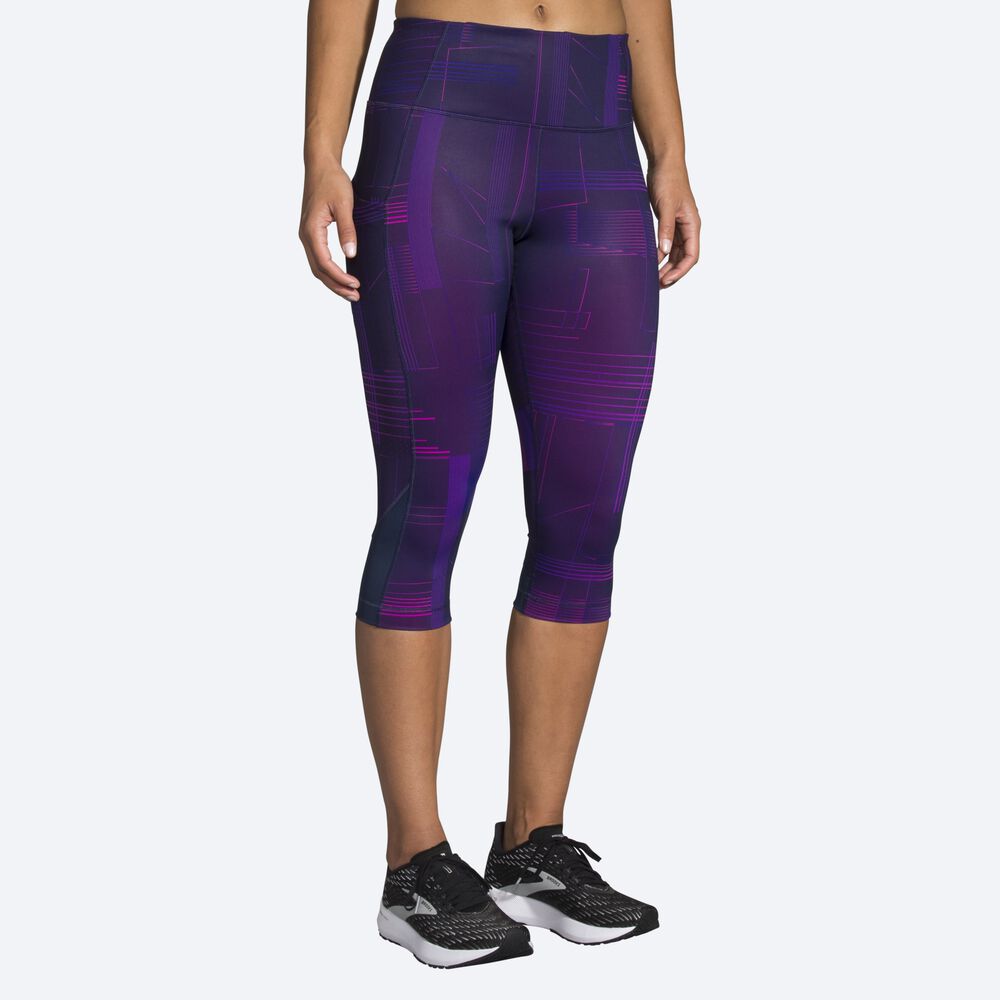 Brooks Method 1/2 Crop Tight Kadın Tayt Lacivert | TR-649580