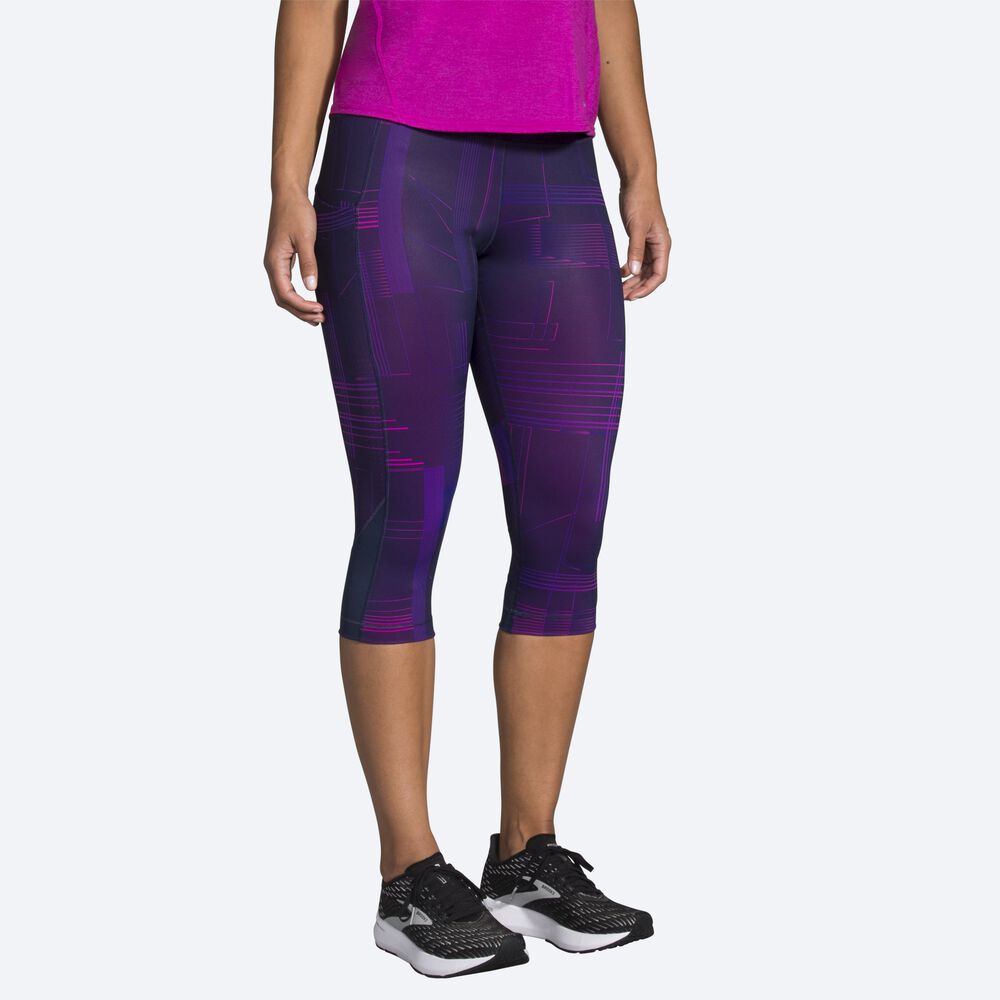 Brooks Method 1/2 Crop Tight Kadın Tayt Lacivert | TR-649580