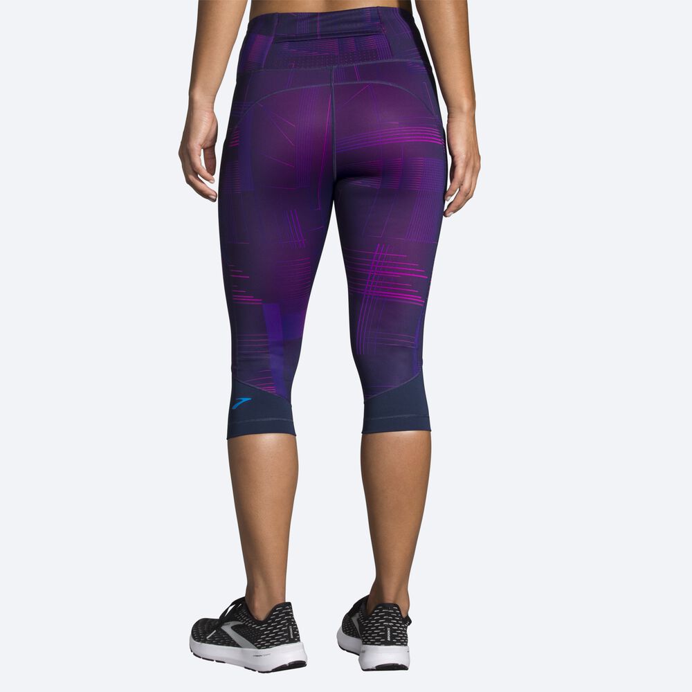 Brooks Method 1/2 Crop Tight Kadın Tayt Lacivert | TR-649580