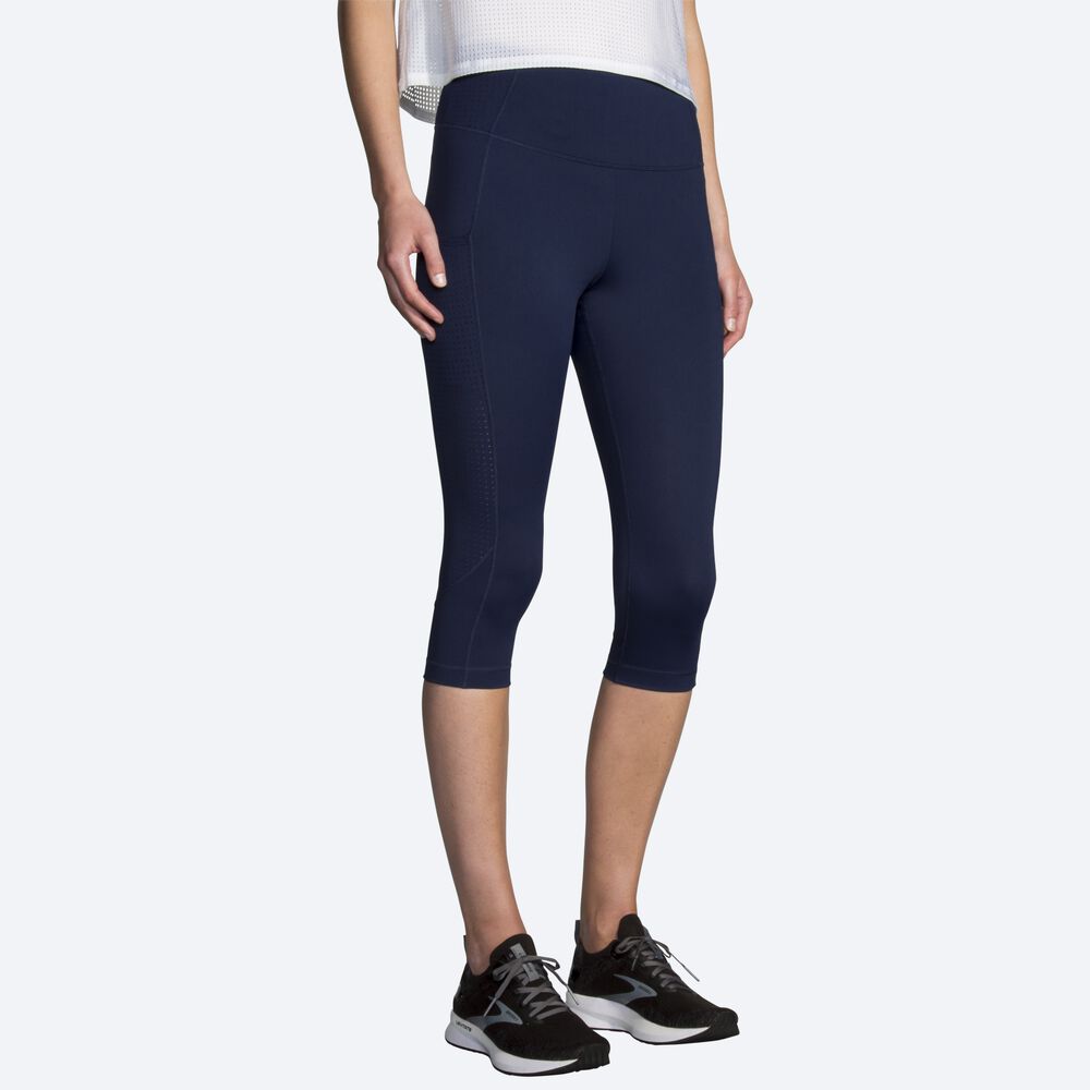 Brooks Method 1/2 Crop Tight Kadın Tayt Lacivert | TR-931740