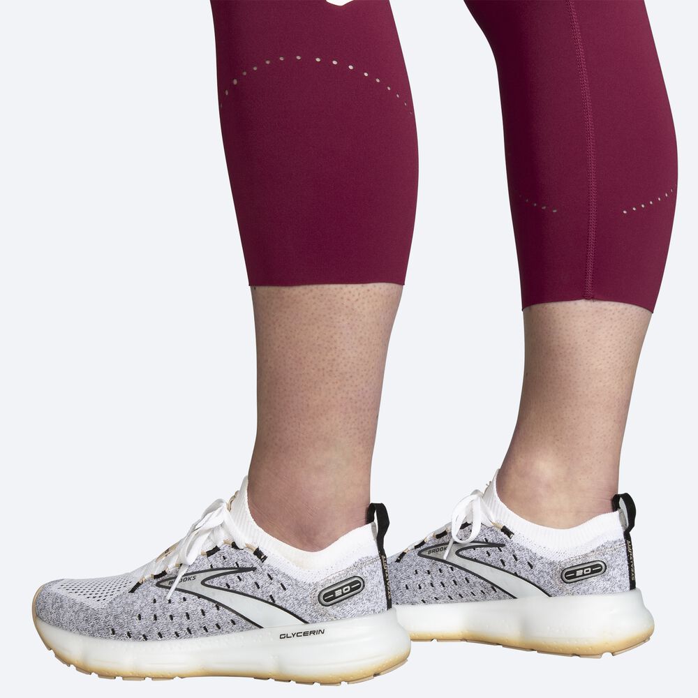 Brooks Method 3/4 Tight Kadın Tayt Bordo/Pembe | TR-680412