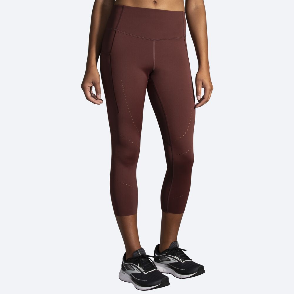 Brooks Method 3/4 Tight Kadın Tayt Çikolata | TR-579630