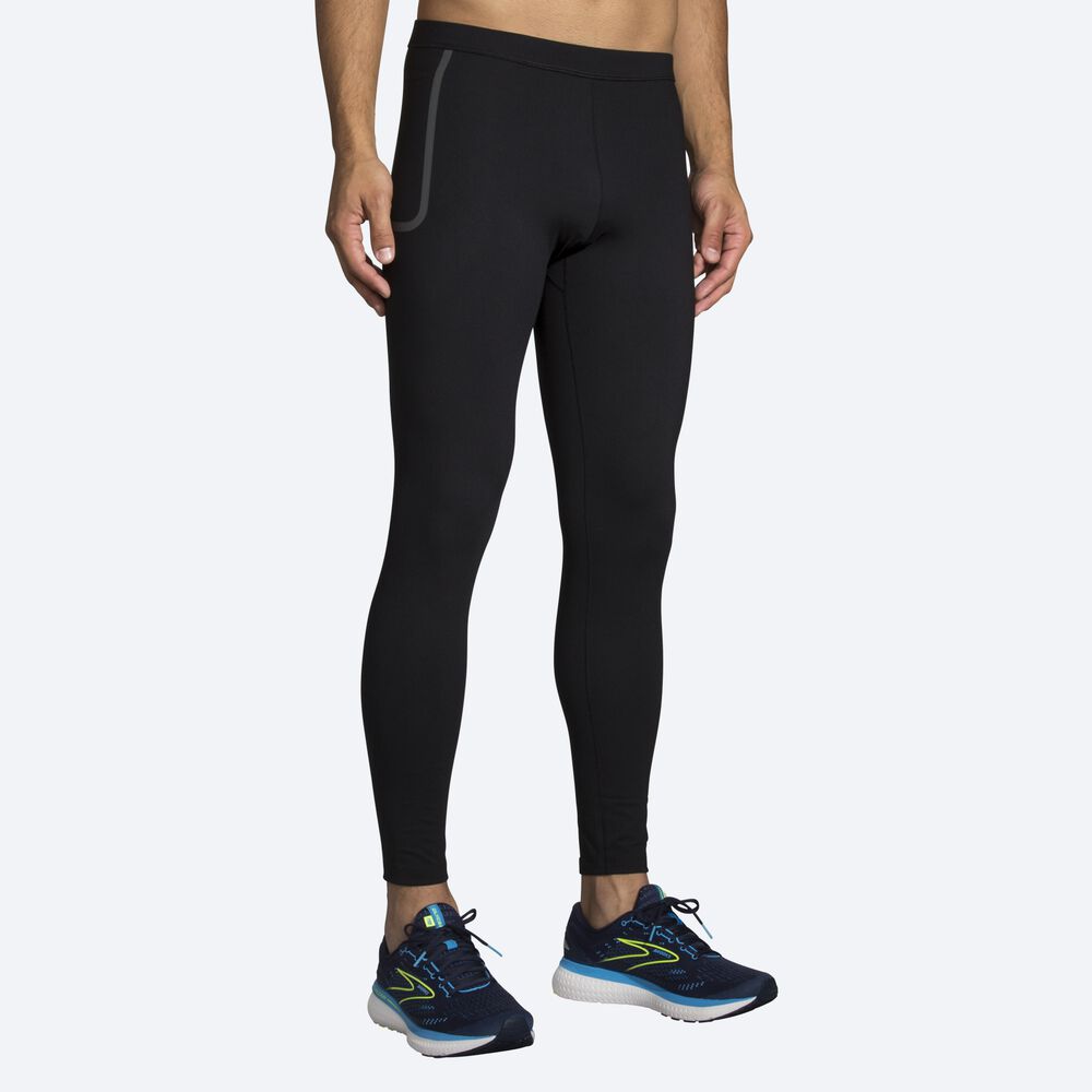 Brooks Momentum Thermal Tight Erkek Tayt Siyah | TR-208651