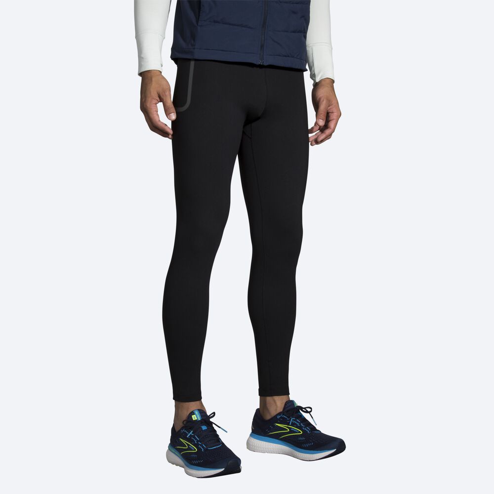 Brooks Momentum Thermal Tight Erkek Tayt Siyah | TR-208651