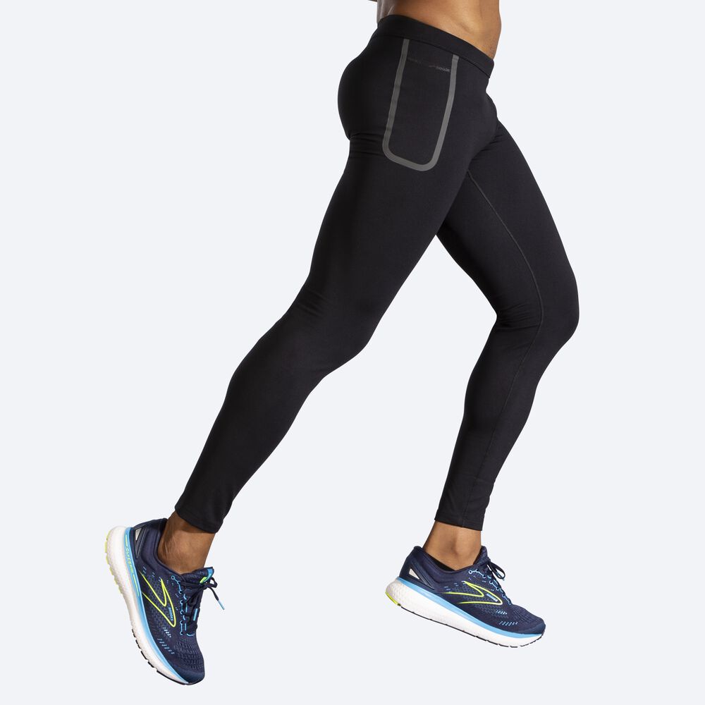 Brooks Momentum Thermal Tight Erkek Tayt Siyah | TR-208651