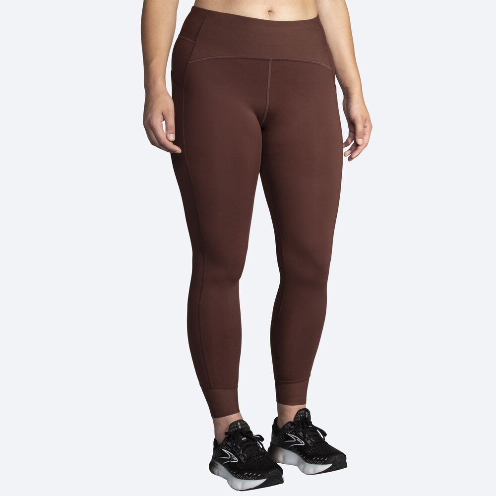 Brooks Momentum Thermal Tight Kadın Tayt Çikolata | TR-276103