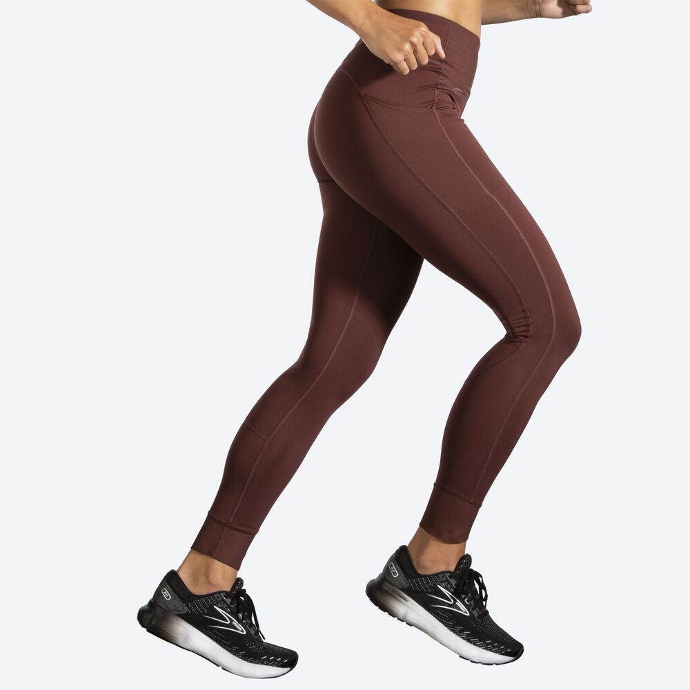 Brooks Momentum Thermal Tight Kadın Tayt Çikolata | TR-276103