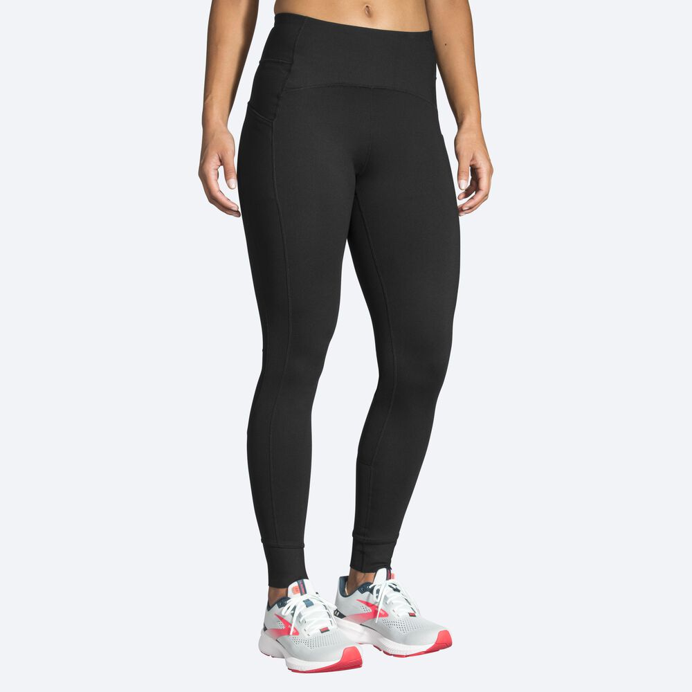 Brooks Momentum Thermal Tight Kadın Tayt Siyah | TR-517304