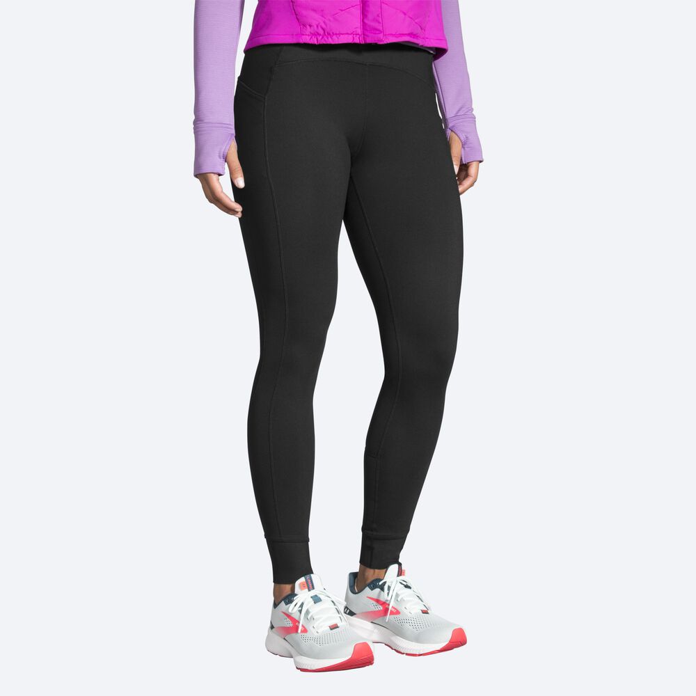 Brooks Momentum Thermal Tight Kadın Tayt Siyah | TR-517304