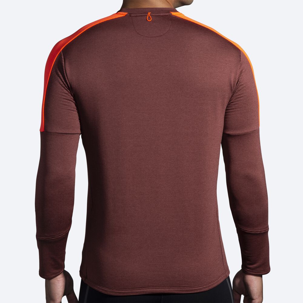 Brooks Notch Thermal Long Sleeve 2.0 Erkek Tişört Çikolata | TR-148075