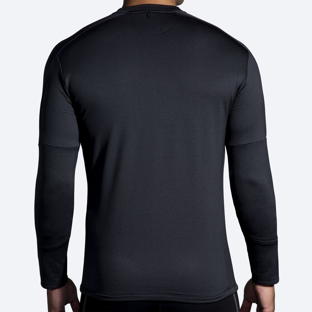 Brooks Notch Thermal Long Sleeve 2.0 Erkek Tişört Siyah | TR-294075