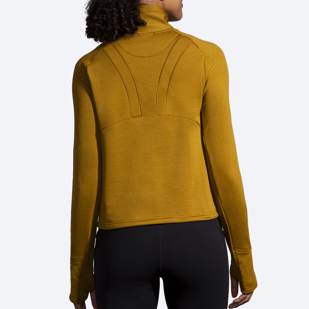 Brooks Notch Thermal Long Sleeve 2.0 Kadın Tişört Zeytin Yeşili | TR-596741