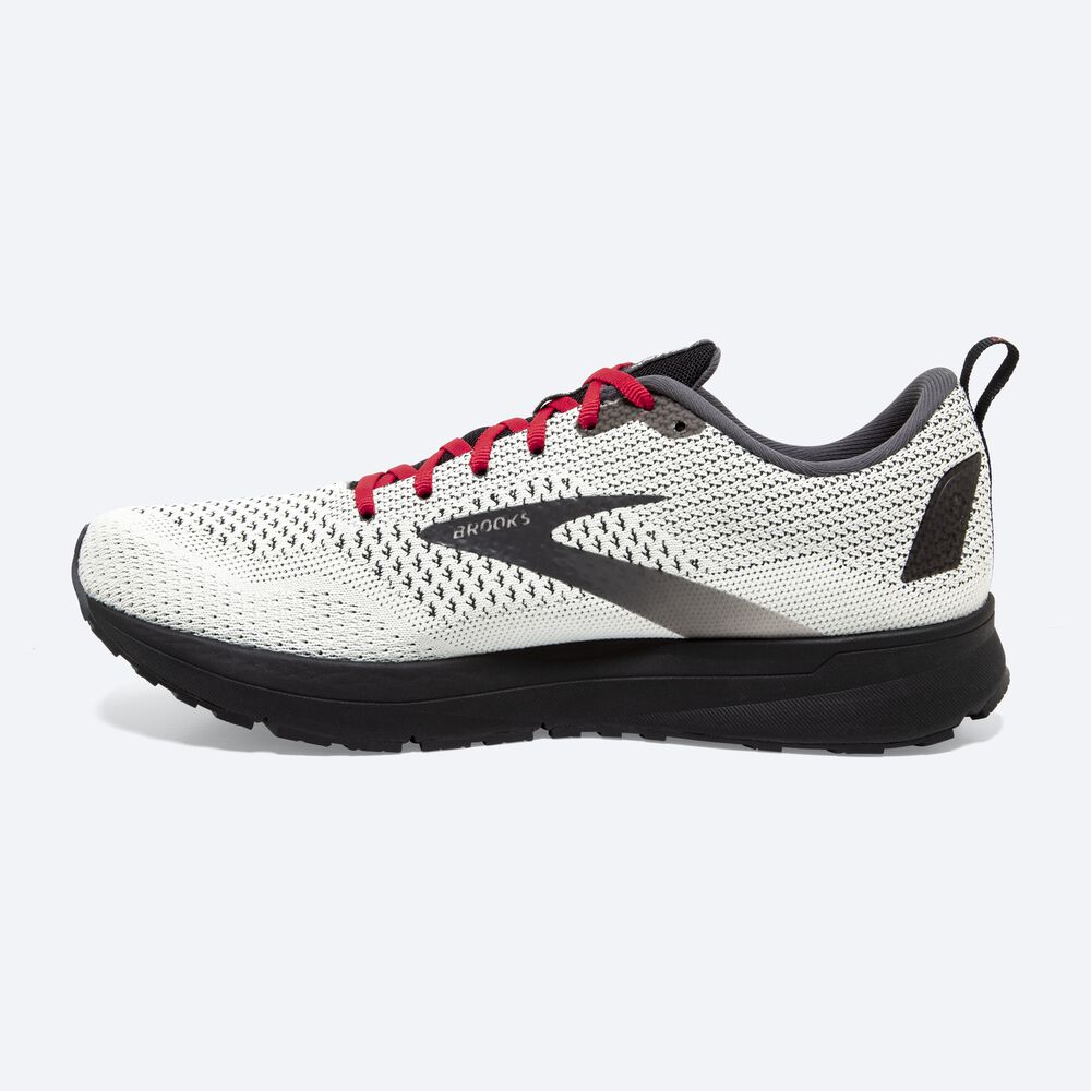 Brooks Revel 4 Erkek Koşu Ayakkabısı Beyaz/Siyah/Kırmızı | TR-806752