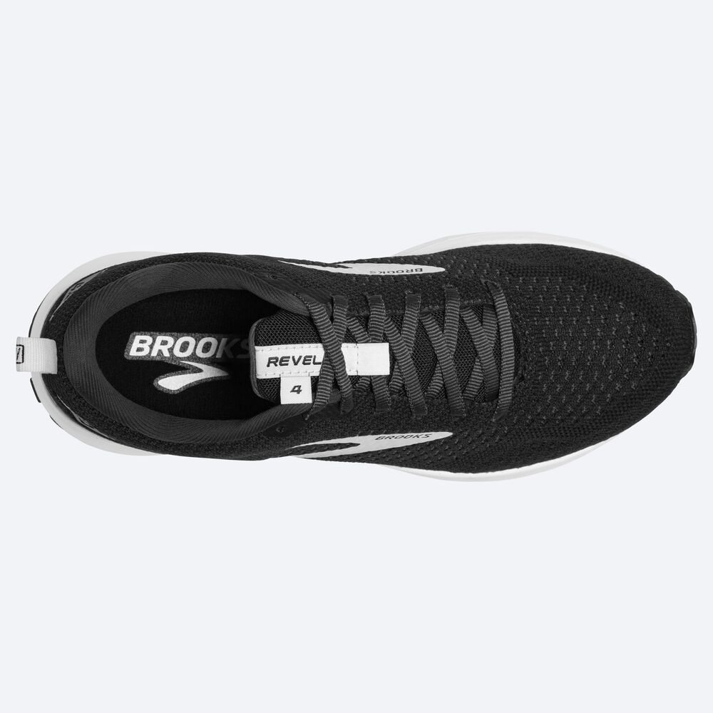 Brooks Revel 4 Erkek Koşu Ayakkabısı Siyah/Gümüş | TR-957413