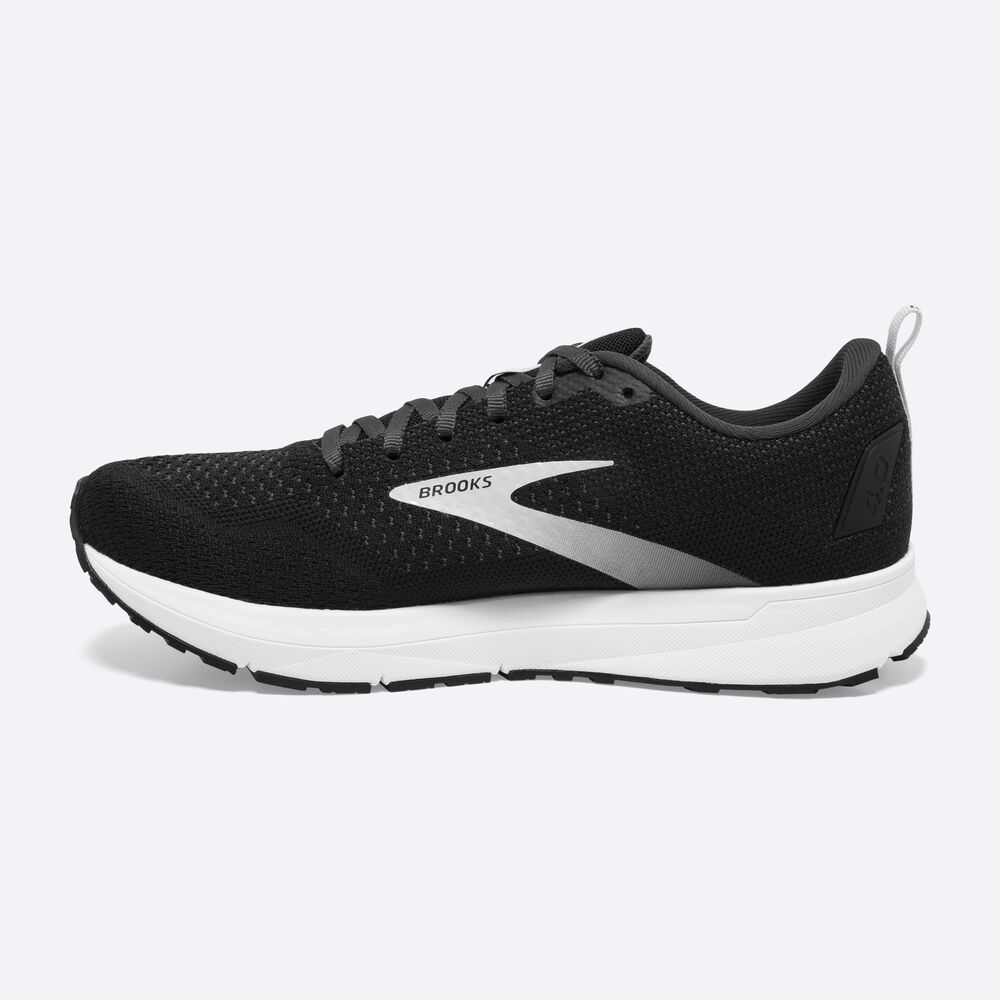 Brooks Revel 4 Erkek Koşu Ayakkabısı Siyah/Gümüş | TR-957413