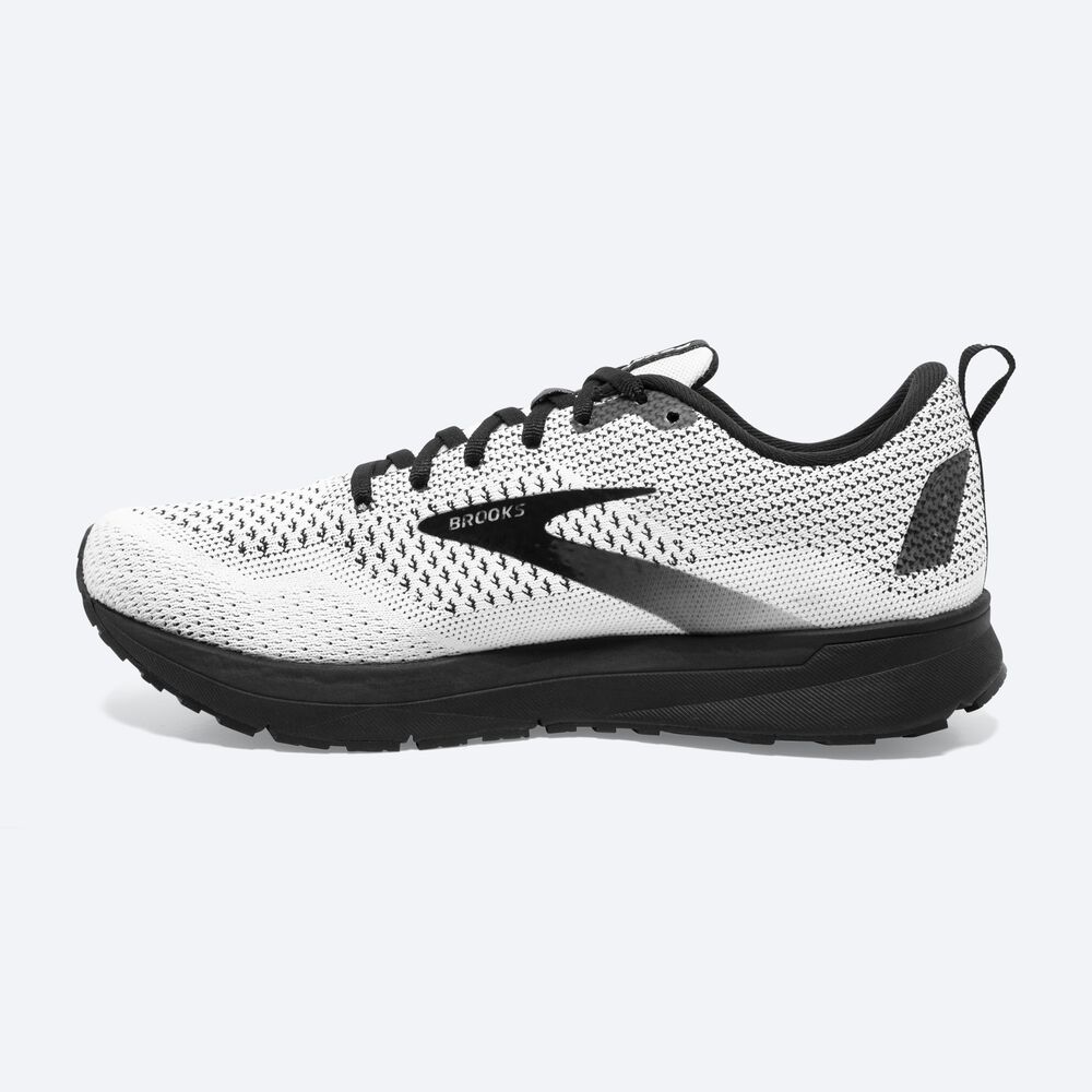 Brooks Revel 4 Kadın Koşu Ayakkabısı Beyaz/Siyah | TR-034169