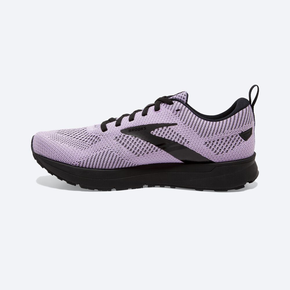 Brooks Revel 5 Kadın Koşu Ayakkabısı Pembe/Siyah | TR-438609