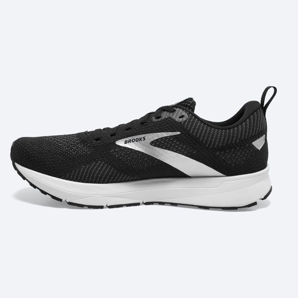 Brooks Revel 5 Kadın Koşu Ayakkabısı Siyah/Metal/Beyaz | TR-210495