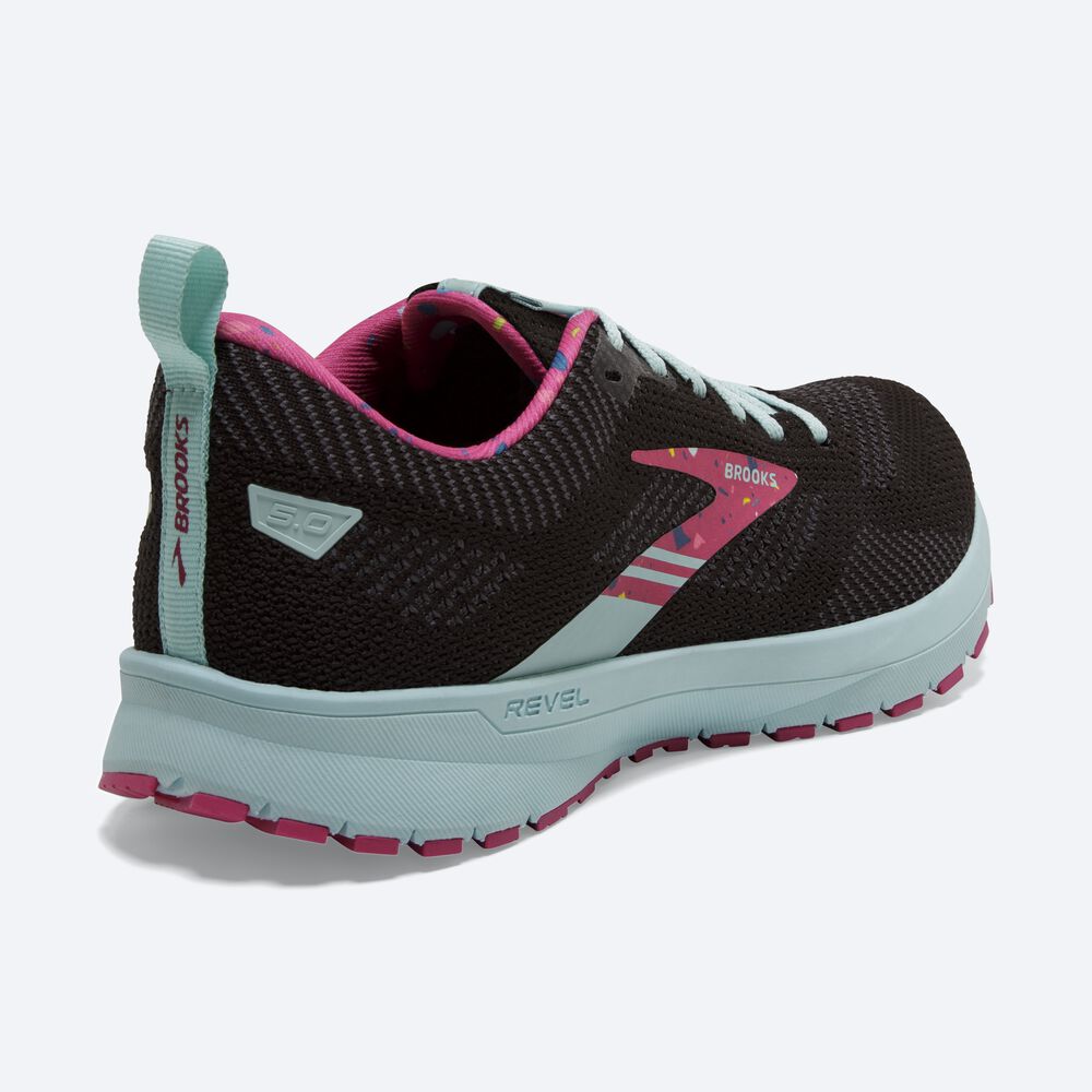 Brooks Revel 5 Kadın Koşu Ayakkabısı Siyah/Mor | TR-653249