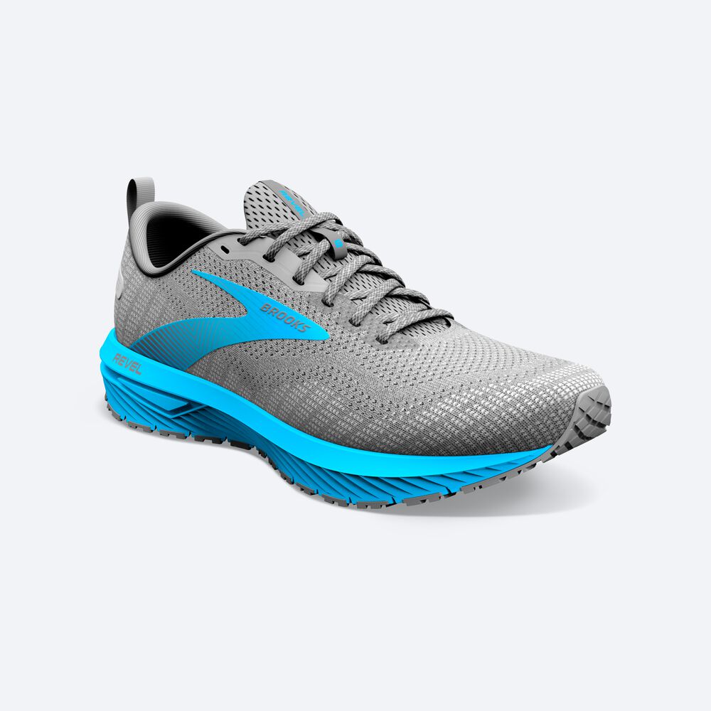 Brooks Revel 6 Erkek Koşu Ayakkabısı Siyah/Mavi | TR-357910